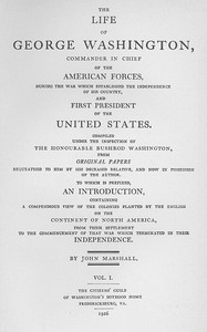 The Life of George Washington: A Linked Index to the Project Gutenberg Editions by John Marshall