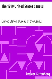 The 1990 United States Census by United States. Bureau of the Census