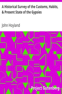 A Historical Survey of the Customs, Habits, & Present State of the Gypsies by John Hoyland