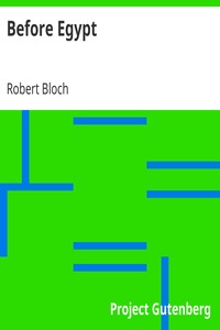 Before Egypt by Robert Bloch