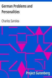 German Problems and Personalities by Charles Sarolea