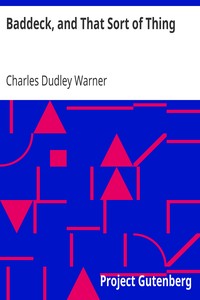 Baddeck, and That Sort of Thing by Charles Dudley Warner