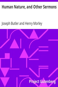 Human Nature, and Other Sermons by Joseph Butler