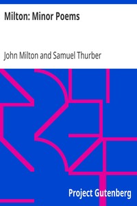 Milton: Minor Poems by John Milton