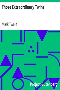 Those Extraordinary Twins by Mark Twain