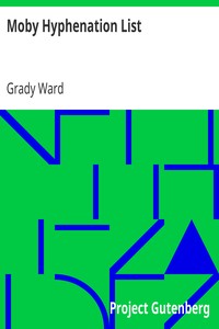 Moby Hyphenation List by Grady Ward