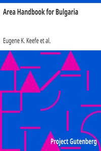 Area Handbook for Bulgaria by Eugene K. Keefe