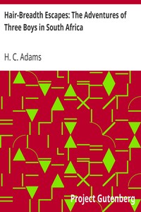 Hair-Breadth Escapes: The Adventures of Three Boys in South Africa by H. C. (Henry Cadwallader) Adams
