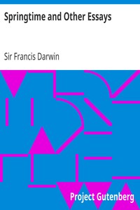 Springtime and Other Essays by Francis Darwin