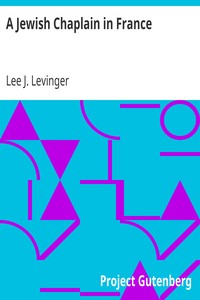 A Jewish Chaplain in France by Lee J. (Lee Joseph) Levinger