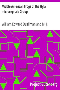 Middle American Frogs of the Hyla microcephala Group by William Edward Duellman