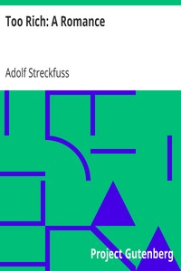 Too Rich: A Romance by Adolf Streckfuss