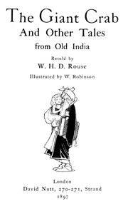 The Giant Crab, and Other Tales from Old India by W. H. D. (William Henry Denham) Rouse