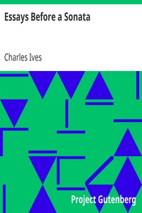 Essays Before a Sonata by Charles Ives