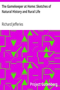 The Gamekeeper at Home: Sketches of Natural History and Rural Life by Richard Jefferies