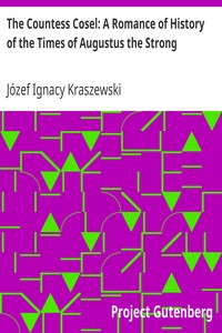 The Countess Cosel: A Romance of History of the Times of Augustus the Strong by Józef Ignacy Kraszewski