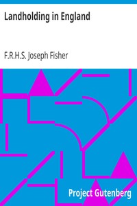 Landholding in England by Joseph Fisher