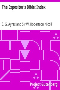 The Expositor's Bible: Index by S. G. (Samuel Gardiner) Ayres