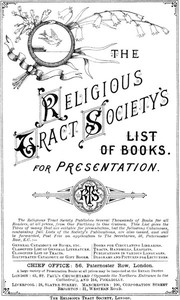 The Religious Tract Society Catalogue - 1889 by Religious Tract Society (Great Britain)