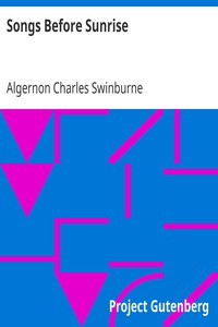 Songs Before Sunrise by Algernon Charles Swinburne