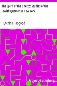 The Spirit of the Ghetto: Studies of the Jewish Quarter in New York by Hutchins Hapgood