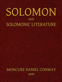 Solomon and Solomonic Literature by Moncure Daniel Conway