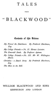 Tales from "Blackwood," Volume 6 by Various