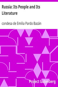 Russia: Its People and Its Literature by Emilia Pardo Bazán