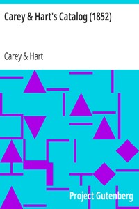 Carey & Hart's Catalog (1852) by Carey & Hart