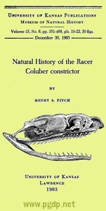 Natural History of the Racer Coluber constrictor by Henry S. (Henry Sheldon) Fitch