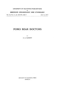 Pomo Bear Doctors by S. A. (Samuel Alfred) Barrett