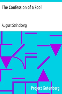 The Confession of a Fool by August Strindberg