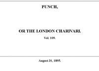 Punch or the London Charivari, Vol. 109, August 31, 1895 by Various