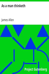 As a man thinketh by James Allen