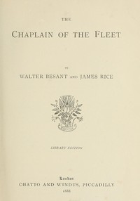 The Chaplain of the Fleet by Walter Besant