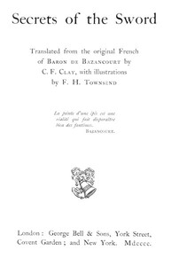 Secrets of the Sword by César Lecat Bazancourt