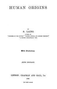 Human Origins by S. (Samuel) Laing
