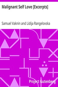 Malignant Self Love [Excerpts] by Samuel Vaknin