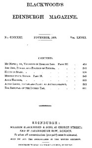 Blackwood's Edinburgh Magazine, Volume 68, No. 421, November 1850 by Various