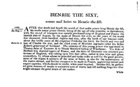 Chronicles of England, Scotland and Ireland (3 of 6): England (3 of 9)
Henrie the Sixt, Sonne and Heire to Henrie the Fift by Raphael Holinshed