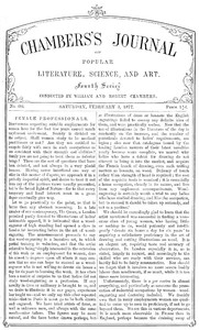Chambers's Journal of Popular Literature, Science, and Art, No. 684
February 3, 1877 by Various