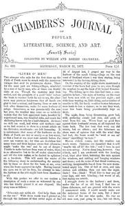 Chambers's Journal of Popular Literature, Science, and Art, No. 692
March 31, 1877 by Various