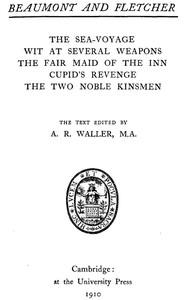 Beaumont and Fletcher's Works, Vol. 09 of 10 by Francis Beaumont