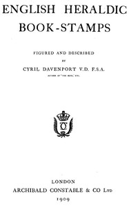 English Heraldic Book-stamps by Cyril Davenport