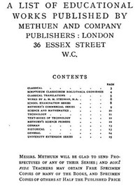 A List of Educational Works Published by Methuen & Company - June 1900 by Methuen & Co.