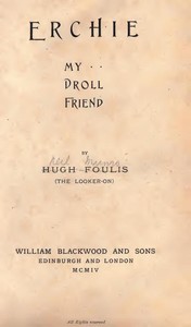 Erchie, My Droll Friend by Neil Munro