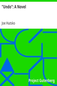 "Undo": A Novel by Joe Hutsko