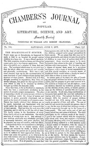 Chambers's Journal of Popular Literature, Science, and Art, No. 702
June 9, 1877 by Various