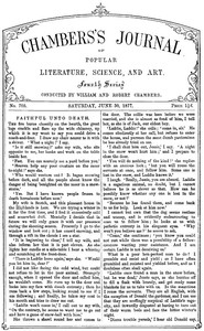 Chambers's Journal of Popular Literature, Science, and Art, No. 705, June 30, 1877 by Various
