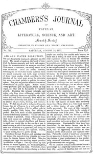 Chambers's Journal of Popular Literature, Science, and Art, No. 712
August 18, 1877 by Various